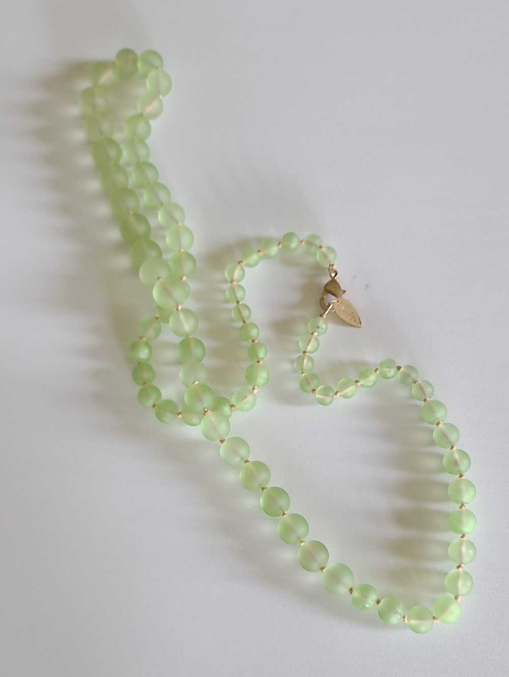 Light Green Coldwater Creek Glass Beaded Necklace - Women Jewelry